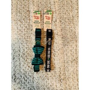 Festive 2 Piece Dog Collar Set Size M